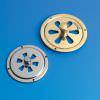 BUTTERFLY VENTILATOR - 125MM BRASS