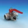 3 WAY BALL VALVES (T. PORT) - 1 AND 1/2 INCH BSP